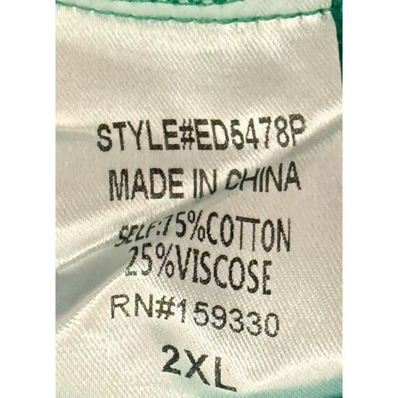 HEYSON Kelly Green Corduroy Button Down Dress, NEW! Size 2XL - Picture 7 of 9